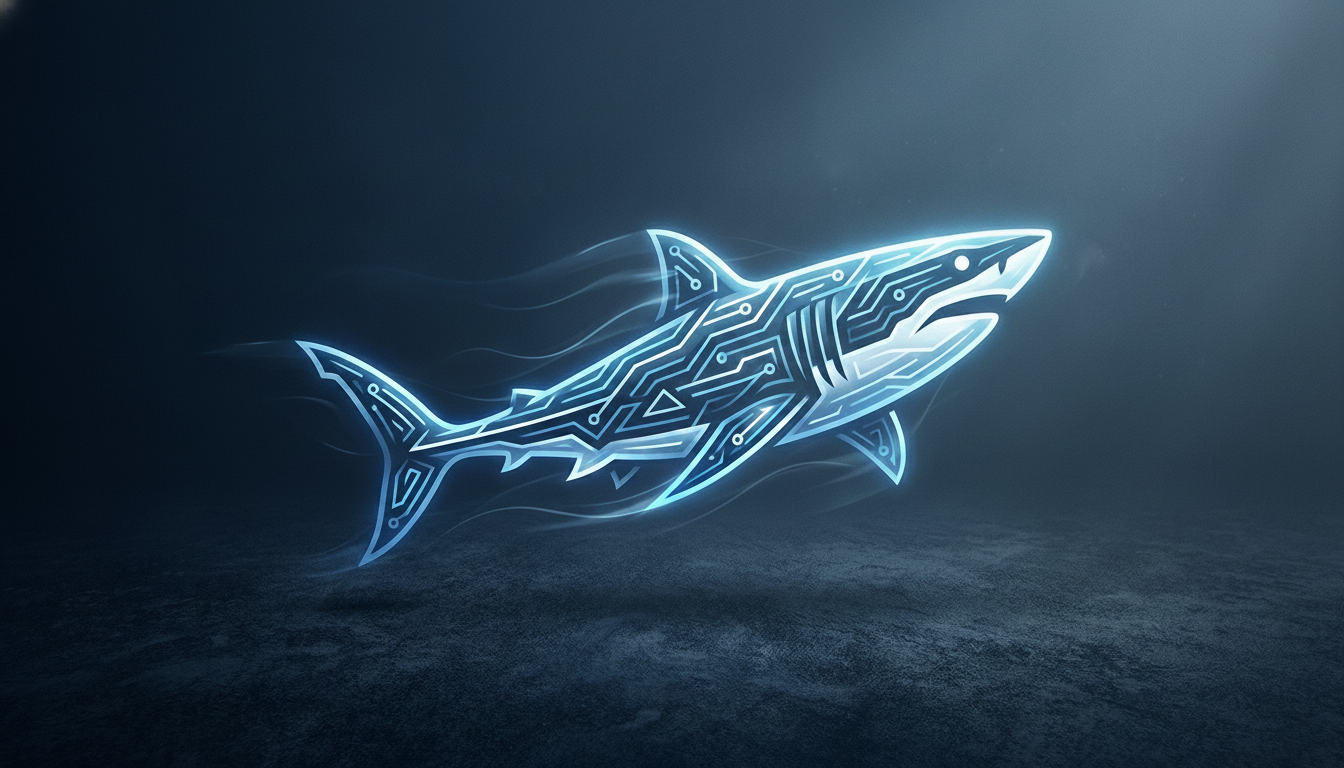 Shark — a bioluminescent circuit-shark in the deep ocean